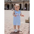thumbnail image 4 of BemeyourBBs Baby Christmas Striped Overall Romper Santa Sleeveless Bodysuit, 4 of 9
