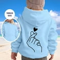 thumbnail image 5 of XEGLSBU Girls Hoodies Size 8-10 Customized Tie Dyed Girl's Hoodie Long Sleeve Soft Sweatshirt Graphic Hoody Kids Cute Pullovers Top Clothes For Girls And Boys Sky Blue Size 5-6 Years, 5 of 6
