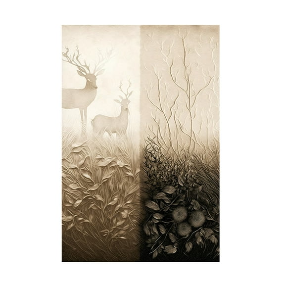 Canvas Wall Art - Ray Heere 'Nature Neutral Tone 8' Wall Art for Living Room, Bedroom, or Office Décor by Trademark Fine Art - 12 x 19 Inches