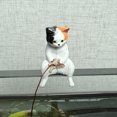 thumbnail image 1 of Artificial Resin Ornaments Cat Fishing Shape Layout Props Aquarium Fish Tank Landscaping Decoration, 1 of 9