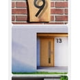thumbnail image 5 of House Number Plaque Modern Door Numbers Sign Plate Zinc Alloy House Address Numbers (3, Black) 20cm, 5 of 5