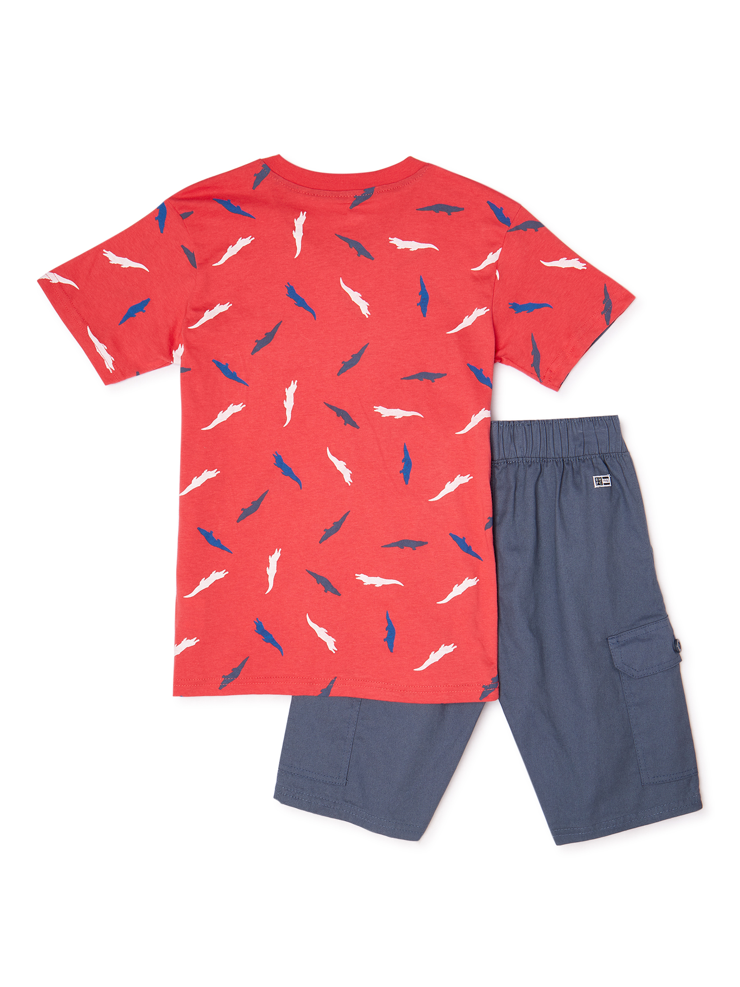 Beverly Hills Polo Club Boys 4-12 Short Sleeve T-Shirt & Cargo Shorts, 2-Piece Outfit Set - image 3 of 3