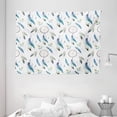 thumbnail image 1 of Tribal Tapestry, Aztec Exotic Feathers Dreamcatchers Traditional Folk Watercolor Boho Art, Wall Hanging for Bedroom Living Room Dorm Decor, 80W X 60L Inches, Violet Blue Pale Green, by Ambesonne, 1 of 2