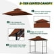 thumbnail image 4 of Carpa con toldo OLILAWN para parrilla con techo, 152 x 244 cm, color burdeos, 4 of 7