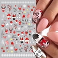 thumbnail image 2 of Pegatinas 3D de dibujos animados de Papá Noel para decoración de uñas, deslizadores de uñas de invierno, decoración de manicura DIY, alce, copo de nieve, pingüino, árbol de nieve, NLF889, 2 of 4