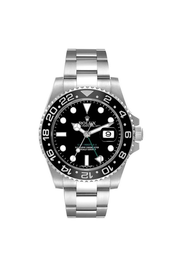 Pre-Owned Rolex Oyster Perpetual Date GMT Master II 116710LN 40MM Stainless Steel With Ceramic Bezel