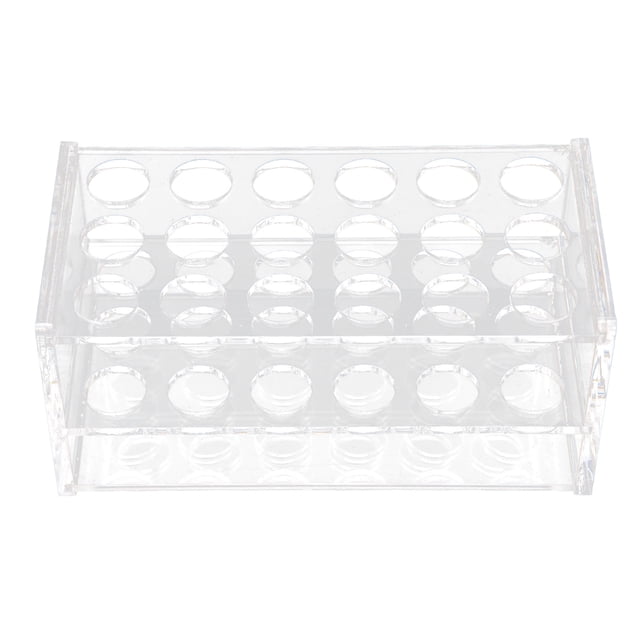 Soporte para tubos de ensayo soporte para tubos de centrífuga de 18 orificios resistente a productos químicos transparente para tubos de ensayo de 17 mm para tubos de 15 ml ANGGREK Otros