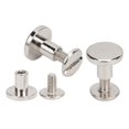 thumbnail image 4 of Herwey Rivet, Rivet Kit, 50 Set 8mm Pure Copper Flat Head Rivets Leather Strap Screws Kit for Notebook Binding, 4 of 8