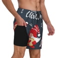 thumbnail image 3 of Picia Cute Christmas Gnomes (2) pattern Mens Swim Trunks with Compression Liner Stretch Beach Shorts Quick Dry with Zipper Pockets No-Chafing Board Shorts-Large, 3 of 9