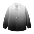 thumbnail image 7 of Atogsazn Toddler Baby Boys Gradient Shirt Kids Casual Button Long Sleeve Shirts Spring Fall Clothes Fashion 03-Black 3-4 Years, 7 of 7