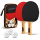 thumbnail image 1 of Set de Paletas de Ping Pong PRO-SPIN para 2 Jugadores con 3 Pelotas y Estuche, 1 of 9