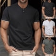 thumbnail image 2 of Kcolen Mens T Shirts with Pockets Men Henley Tee Tops Pullovers Solid Color Athletic Fit Pullover Polo T Shirts Casual Summer Beach Basic Muscle Tee for Men, 2 of 7