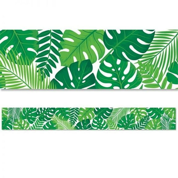 48 ft. Tropical Leaves EZ Border Trim, Multi Color - Pack of 3