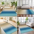 thumbnail image 4 of Large Area Rugs 6'x9', Blue Beige Ombre Carpet Runner Indoor Outdoor Rugs Home Decor Aesthetic, Contemporary Art Abstract Aesthetics Non Slip Mats Washable Accent Rug for Living Room Bedroom, 4 of 8