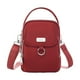 thumbnail image 1 of Bolso bandolera para mujer | Monedero móvil de nylon con múltiples compartimentos | Correa de hombro ajustable | Gran capacidad | Ligero | Transpirable | 15x6x20 cm | Orificio para auriculares, 1 of 2