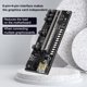 thumbnail image 5 of Tholdsy Tarjeta de vídeo LED PCI-E, tarjetas gráficas de expansión, extensor de 6 pines y 4 pines, adaptador desmontable con hebilla de Electrónica miscelánea No.01, 5 of 6