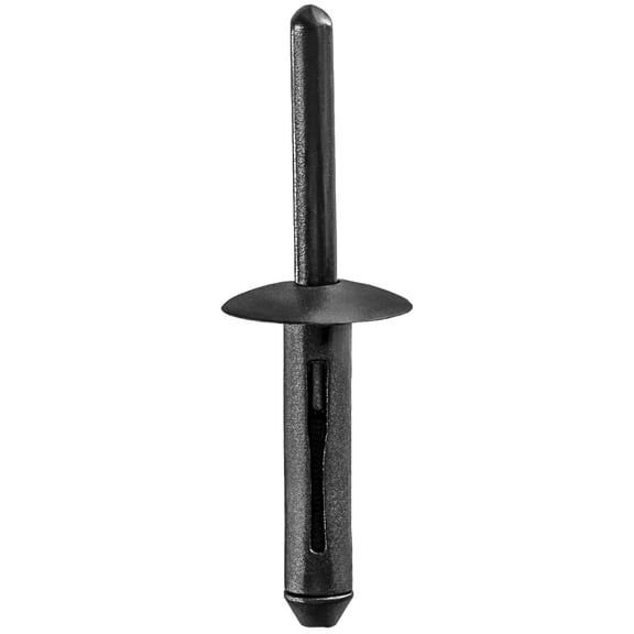 AMZ Clips And Fasteners 25 Black Nylon Rivets 1/4" Diameter 5/32"-3/8" Grip