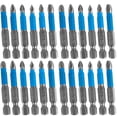 thumbnail image 1 of 20pcs Cross Head Screwdriver Bits S2 Alloy Steel 1/4 Inch Hex Shank Cross Slot Impact Driver Bit Set PH1 PH2 PH3 PZ1 PZ2 PZ3 Anti-Slip Power Screwdriver Bits with Magnetic  (Blue ), 1 of 11