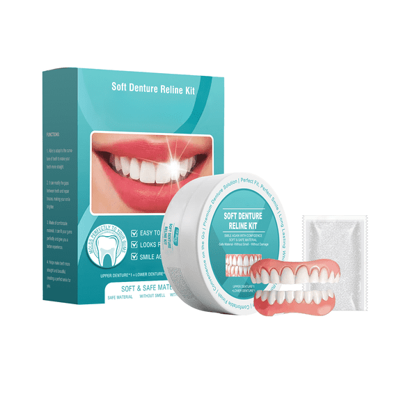 Dr.pedi Denture Aesthetic Cosmetics Kit, Temporary Smile Enhancement for Special Occasions, Non-Medical Cosmetic Accessory
