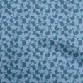 thumbnail image 1 of oneOone Cotton Flex Medium Blue Fabric Watercolor Quilting Supplies Print Sewing Fabric By The Yard 40 Inch Wide, 1 of 4