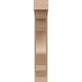 thumbnail image 2 of 4"W x 8"D x 24"H Thin Sheridan Rough Cedar Woodgrain TimberThane Corbel, Primed Tan, 2 of 6