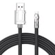 thumbnail image 2 of Cable G Mobile Ligthning A USB, 1m, 12W, Silicona, Negro, 2 of 2