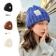 thumbnail image 2 of Selección estricta otoño e invierno gorro de punto de lana torcida hombres y mujeres todo fósforo color caramelo cálido protección para los oídos cara pequeño sombrero frío, 2 of 5