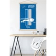 thumbnail image 5 of NFL Detroit Lions - Retro Logo 14 Wall Poster with Magnetic Frame, 22.375" x 34", 5 of 5