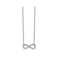 thumbnail image 3 of 1/7 Carat (ctw) Diamond Infinity Necklace in 14K White Gold with Chain, 3 of 4
