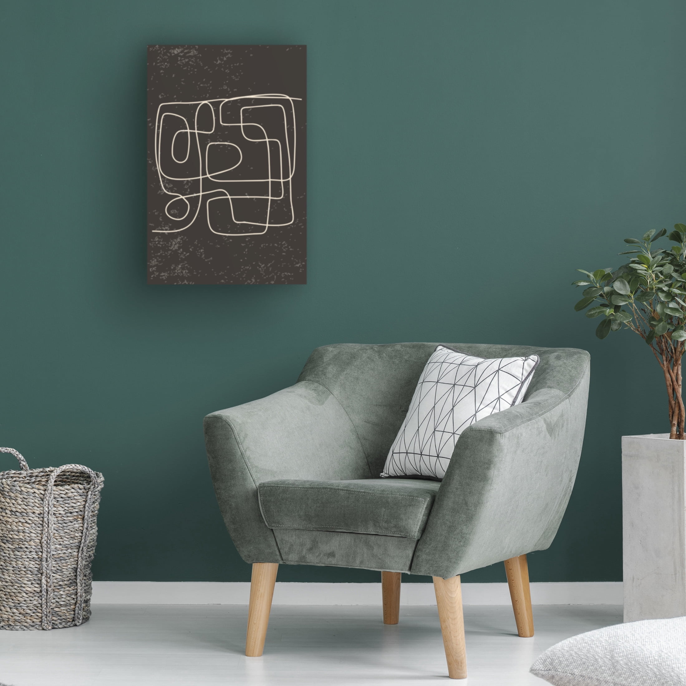 Trademark Fine Art jay stanley Black and White Lines 3 Canvas Wall Art