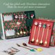 thumbnail image 2 of Juego de cubiertos navideños Gardenne, cucharas y tenedores navideños, vajilla navideña, cabezal de acero inoxidable de superficie lisa, cubiertos decorativos navideños (20 piezas), 2 of 7