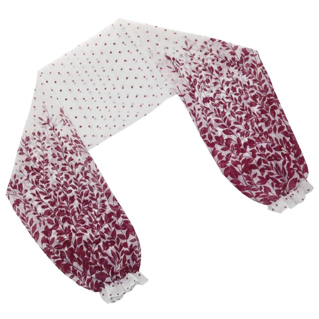 lionlar Cape en Chiffon à Manches Longues pour Femmes, Poncho Châle Rouge à Fleurs Rouges