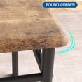 thumbnail image 4 of Dining Table Set for 2, 3 Piece Kitchen Table Set with 2 Chairs, Metal Frame, Square Kitchen Table Set for Small Space, Apartment, Dining Room, 4 of 7
