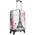 thumbnail image 3 of Retro Paris Eiffel Tower Luggage Suitcase Covers Elastic Washable Luggage Protector Travel Suitcase Protective Cover For Kid And Adult, L (Fit 25-29 Inch Luggage), 3 of 6