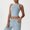 Blue, variant on pstuiky Women's High Neck Sleeveless Crop Tank Top - Racerback, Solid Color, Soft Stretchy Fabric Lightweight Workout Casual Wear