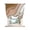 Brown, variant on Purple Grey Ombre Tie Up Curtains for Kitchen Windows,Adjustable Rod Pocket Valance 54 Inch Long, Modern Geometric Abstract Aesthetics Cream Window Treatment Balloon Roman Blind Shade, 42" x 54"