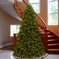 thumbnail image 2 of National Tree Company 12 ft. Pre-Lit Feel Real® Artificial Christmas Tree, Newberry® Spruce, Green, Dual Color® Lights, LED, PowerConnect System, Includes Stand, 2 of 4