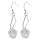 thumbnail image 1 of [Sin marca] mujeres cordones gotas de agua pendientes de gancho parpadeantes largos plateados Zulema Cuelga los pendientes de gota, 1 of 6