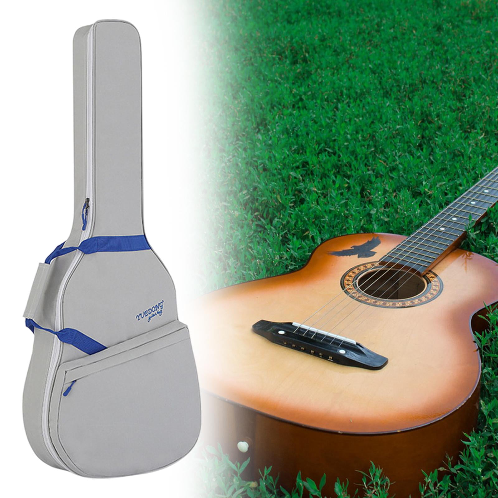 EHJRE Acoustic Guitar Bag with Carrying Handle Professional Waterproof Guitar Case gray blue
