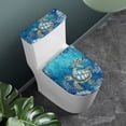 thumbnail image 3 of HELLHERO Sea ​​Turtle Polyester Fabric Toilet Seat Cover Replacement & Washable and Reusable Toilet Lid Seat Cover & Fits All Toilet Shapes for Bathroom Home Soft, 3 of 8