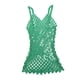 thumbnail image 4 of Vestido ceñido con Lentejuelas Sunnimix para mujer con cuello en V verde, 4 of 8