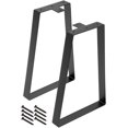 thumbnail image 1 of Sorbus Patas de Mesa Trapezoidales Muebles de Bricolaje, Metal Resistente, Negro, 2 Piezas - 11” de Largo x 16” de Alto, 1 of 8