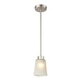 thumbnail image 2 of Millennium Lighting Inc Millennium Lighting Coley 1 Light Pendant in Brushed Nickel with Frosted Glass Shades, 2 of 3