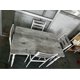thumbnail image 4 of Moderno industrial 5-piece dining set para 4, featuring a blanca metal frame y a washed gris mesa top, ideal para para kitchens y dining rooms, 4 of 7