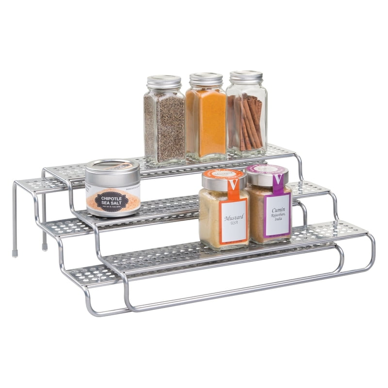 InterDesign Classico 4.07 in. H x 9.89 in. W x 12.5 in. L Silver Expandable Shelf