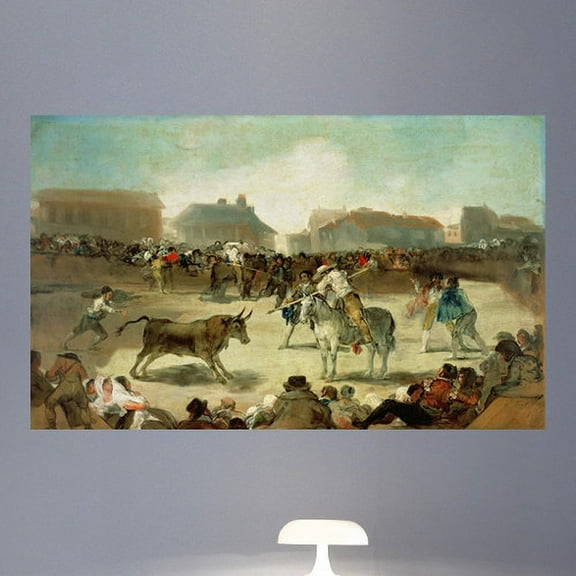 Wallhogs Goya A Village Bullfight (18th) Wall Mural