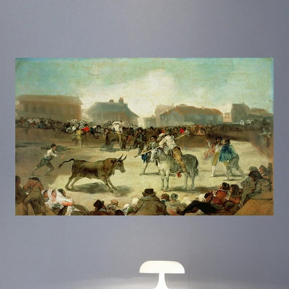 Wallhogs Goya A Village Bullfight (18th) Wall Mural