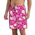 thumbnail image 2 of Salouo Vintage Flowers Pattern Swim Trunks for Men,Men's Hawaiian Bathing Suit Swimsuits Quick Dry Swimming Board Shorts Beach Shorts with Pockets-X-Large, 2 of 6
