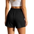 thumbnail image 6 of Hurxie Sweat Shorts for Women Casual Summer Athletic Short Elastic Waist Comfy Lounge Shorts Bottoms with Pockets Black,XL, 6 of 7