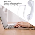 thumbnail image 3 of Combiné Téléphonique Rétro, Combiné Téléphonique Intégré avec Microphone, Convient à Tous les Téléphones Intelligents et Ordinateurs avec Prise Casque 3,5 mm, 3 of 7